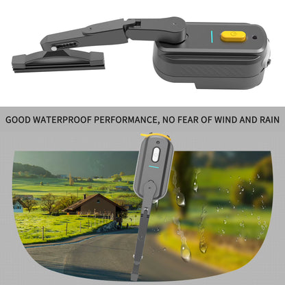 Rechargeable Motorcycle Helmet Wiper Universal Waterproof Helmet Windshield Wiper for Most Visor Helmet Electric Wiper