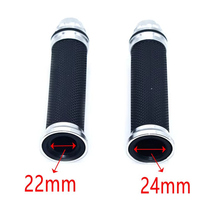 Motorcycle Grips Hand Rubber Pedal Biker Scooter Handlebar Grips Modified Handlebar Throttle Turn Grip Settle Handle Grips