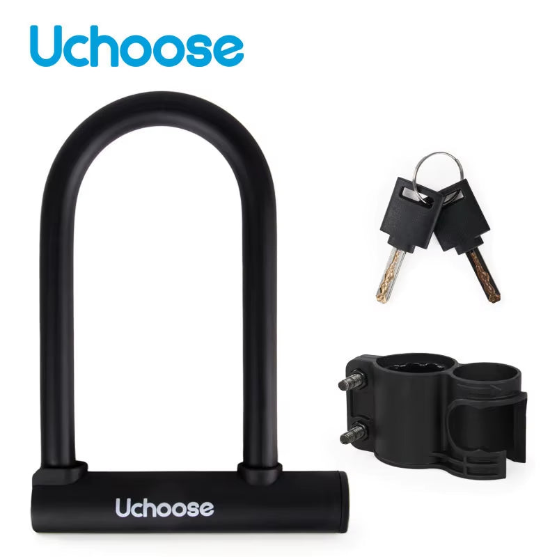 Anti Theft Convenient Motorcycle Accessories Security Lock Reinforced with Key anti Theft Lock U-Shaped Bicycle Motorbike Lock