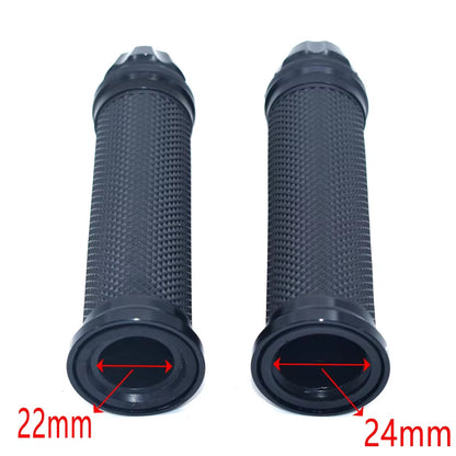 Motorcycle Grips Hand Rubber Pedal Biker Scooter Handlebar Grips Modified Handlebar Throttle Turn Grip Settle Handle Grips