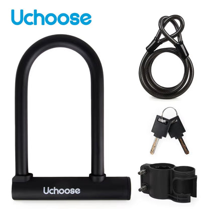 Anti Theft Convenient Motorcycle Accessories Security Lock Reinforced with Key anti Theft Lock U-Shaped Bicycle Motorbike Lock