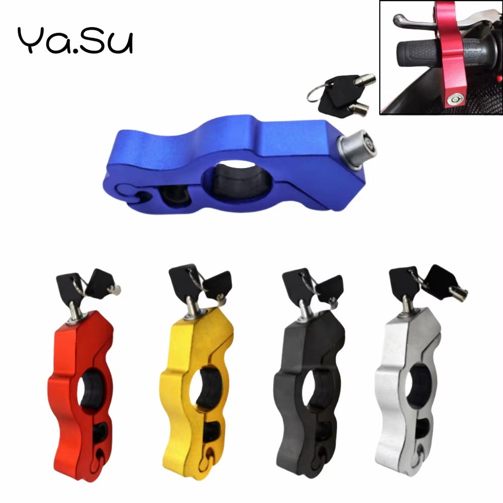 Motorbike Universal Handlebar Lock Scooter Bicycle Rider Electric Car Handlebar Anti-Theft Lock Portable Handle Brake Lock